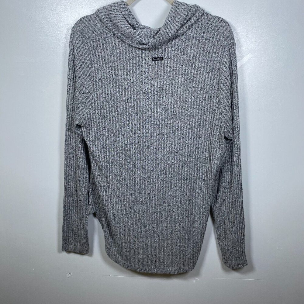 Lucky Brand Women's Bonne Chance Tunic Sweater Size Large Turtleneck Solid Gray - Picture 3 of 3